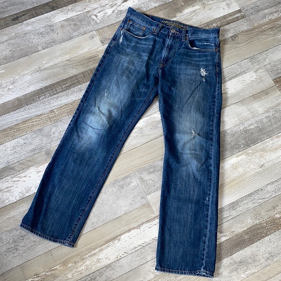 Men's American Eagle Distressed Loose Jeans 31x32 - Picture 1 of 8